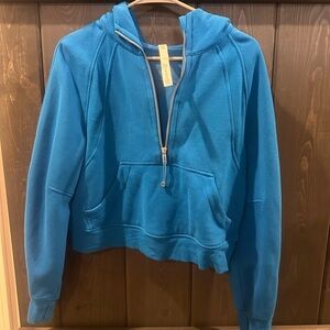 XS/S Lululemon blue align cropped half zip